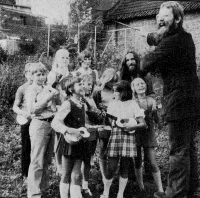 Pobenarbeiten mit Chorleiter Walter W.